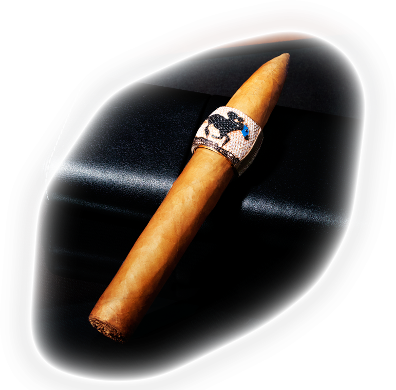 The Race Horse on cigar with wallet
